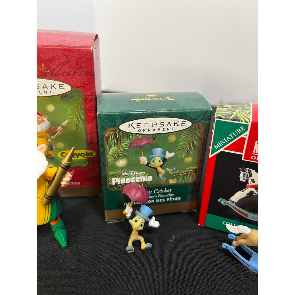 Lot of 8 Hallmark Keepsake Ornaments Disney Crayola Monopoly Miniature Vintage - Picture 5 of 16
